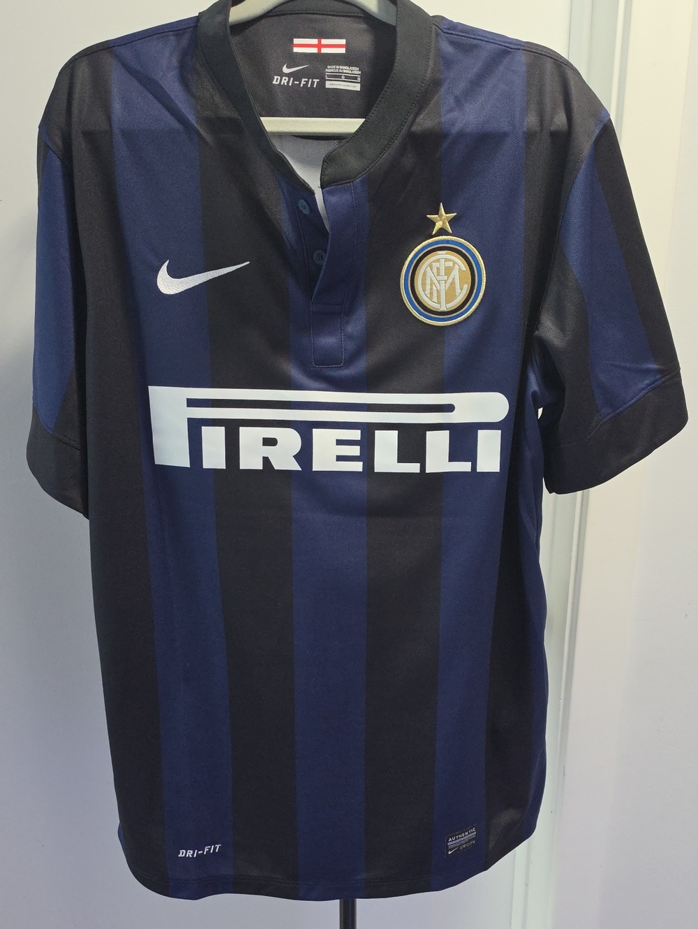 Nike Inter Milan Pirelli Home Jersey - Black & Navy